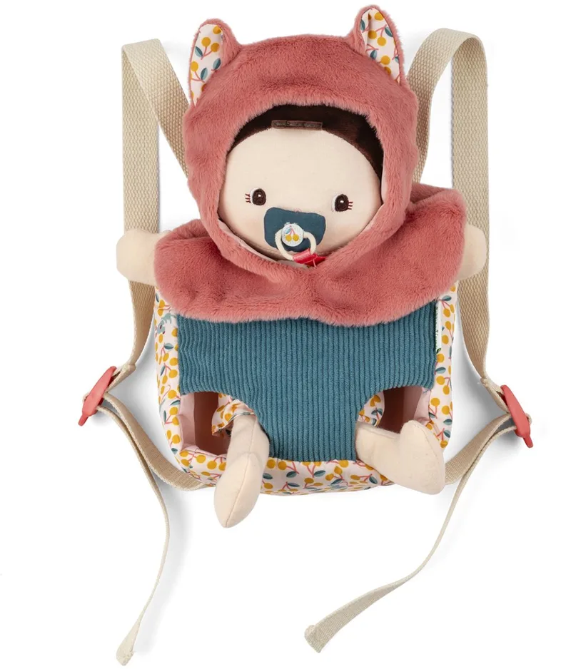 Stoffen pop met draagzak by Lilliputiens in Jeanne – product photo