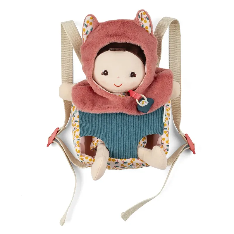 Stoffen pop met draagzak by Lilliputiens in Jeanne – product photo 5 of 6