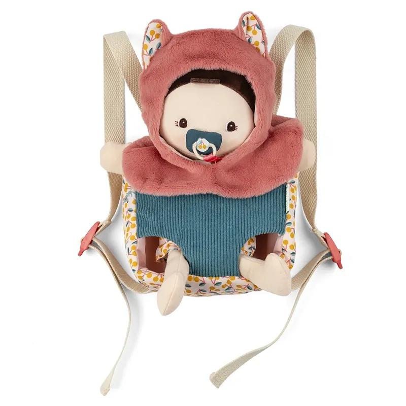 Stoffen pop met draagzak by Lilliputiens in Jeanne – product photo 3 of 6
