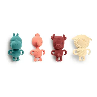 Zintuigelijke eco rammelaar - Yvon het schaap de Lilliputiens en Multicolore – photo du produit 2 sur 6