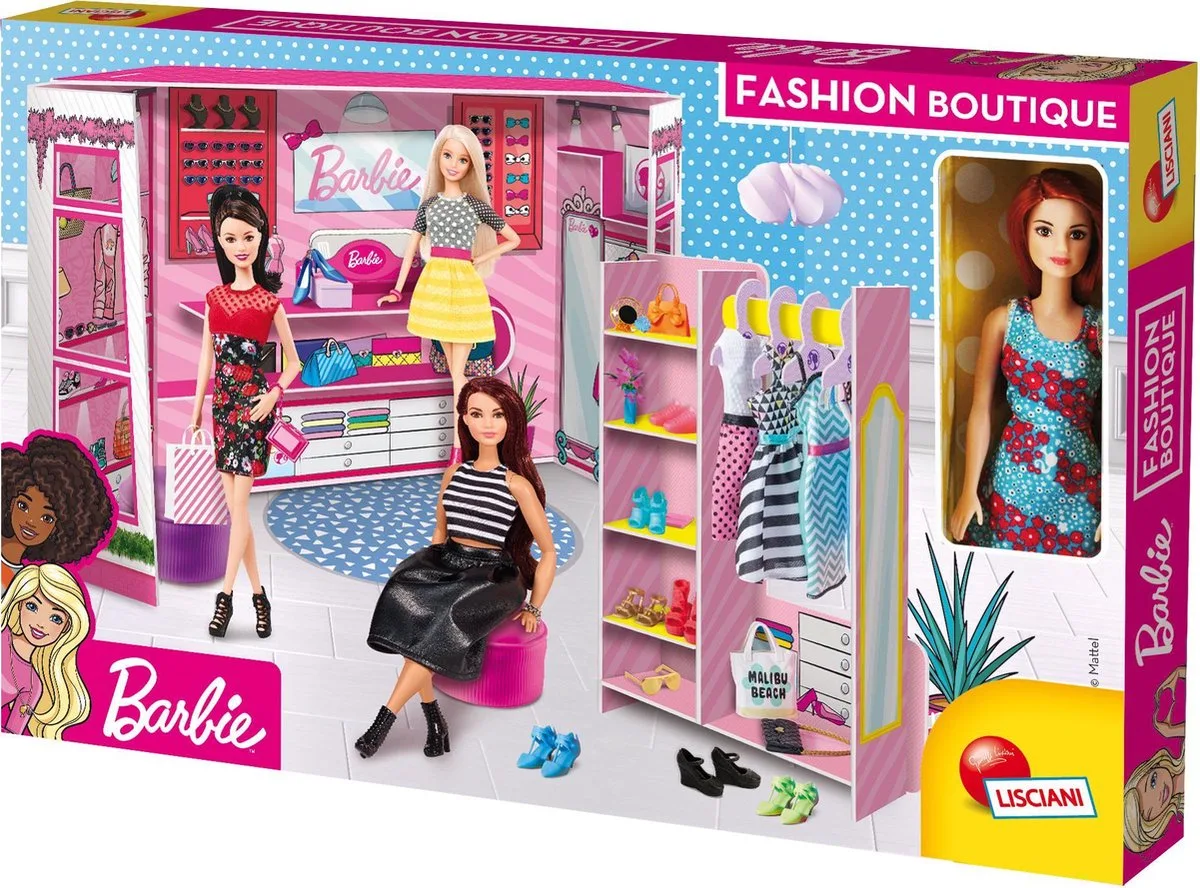 Barbie - Fashion boutique met barbiepop van Lisciani in Meerkleurig – productfoto