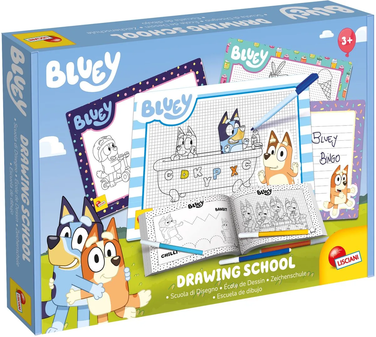 Bluey - Tekenschool von Lisciani in Bluey – Produktfoto