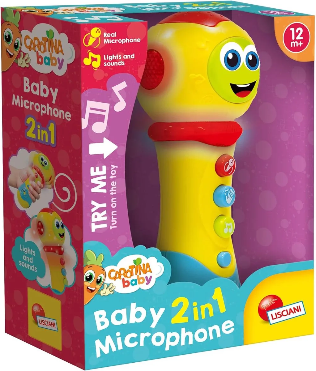 Carotina Baby - baby microphone 2 in 1 de Lisciani en Multicolore – photo du produit