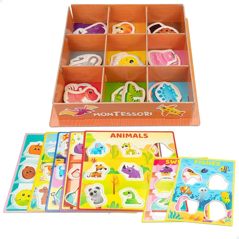 Boîte Couleurs Classification Jeu D´enfants 53 Figurines Montessori de Lisciani – photo du produit