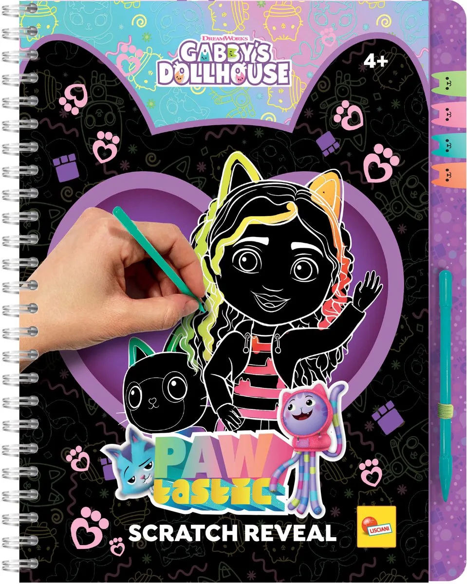 Gabby's Dollhouse - Scratchboek - Pawtastic by Lisciani in Gabby Dollhouse Pawtastic – product photo