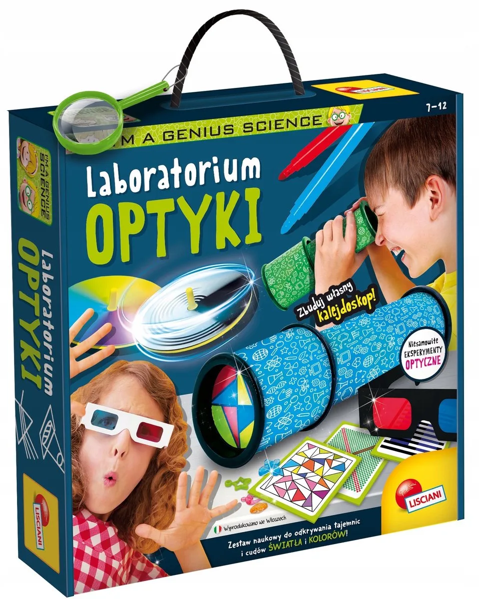 I'm Genius Optica Lab: Ontdek Licht & Kleur met 3D & Kaleidoscoop von Lisciani – Produktfoto