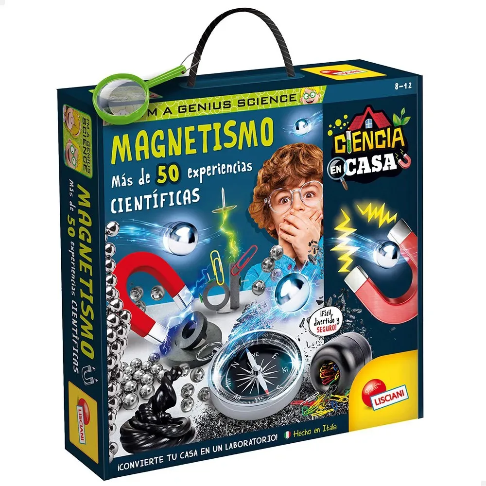 Magnetismelaboratorium Med 50 Videnskabelige Eksperimenter Jeg Er Et Geni! de Lisciani – photo du produit