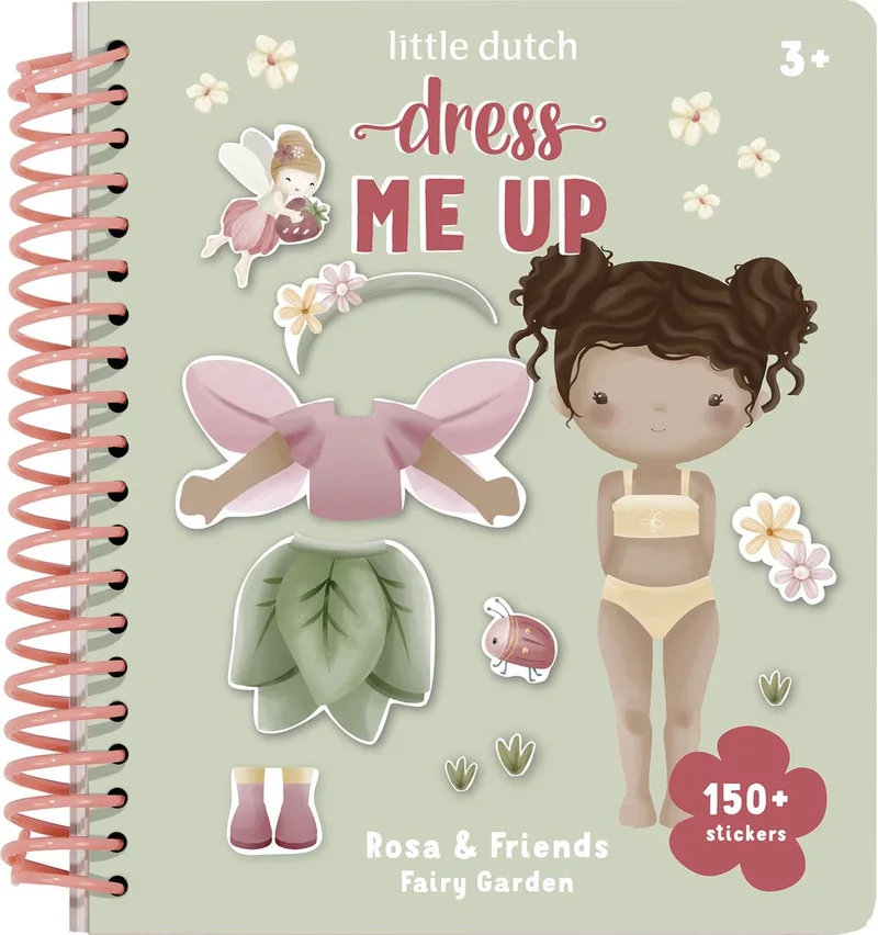 Dress up Sticker Book Rosa Fairy Garden von Little Dutch in Dress me up Rosa, Fairy Garden – Produktfoto