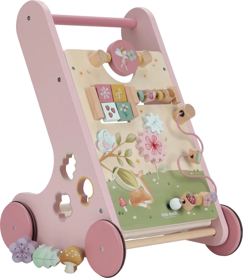Activiteiten loopwagen - Fairy Garden FSC von Little Dutch in Rosa – Produktfoto