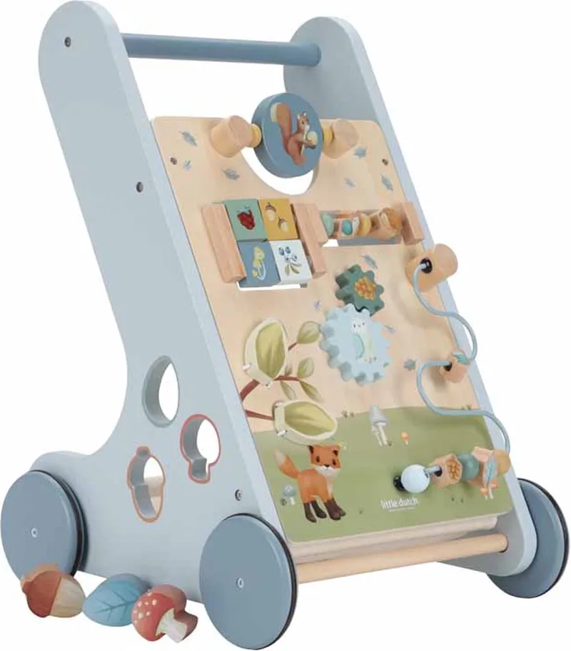 Aktivitäts-Laufwagen, Forest Friends FSC von Little Dutch in Blau – Produktfoto