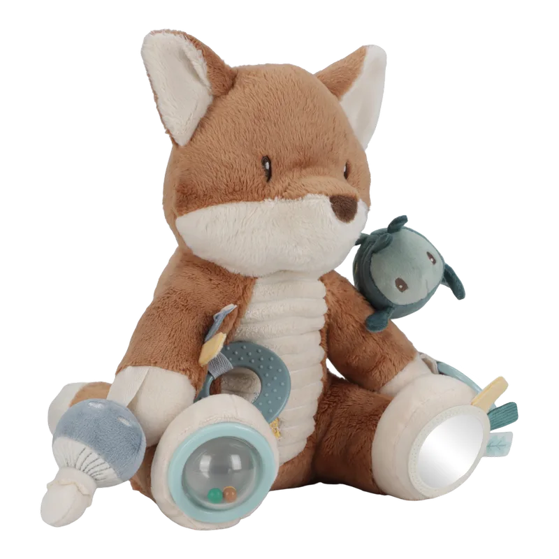 Activiteitenknuffel Vos - Baby speelgoed - grijp baby speelgoed van Little Dutch in Forest Friends – productfoto 3 van 4
