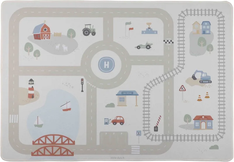 Auto Speelkleed by Little Dutch in Grijs licht – product photo