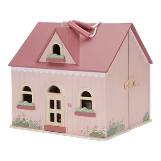 Draagbaar Houten Poppenhuis FSC by Little Dutch in Pink – product photo 3 of 4