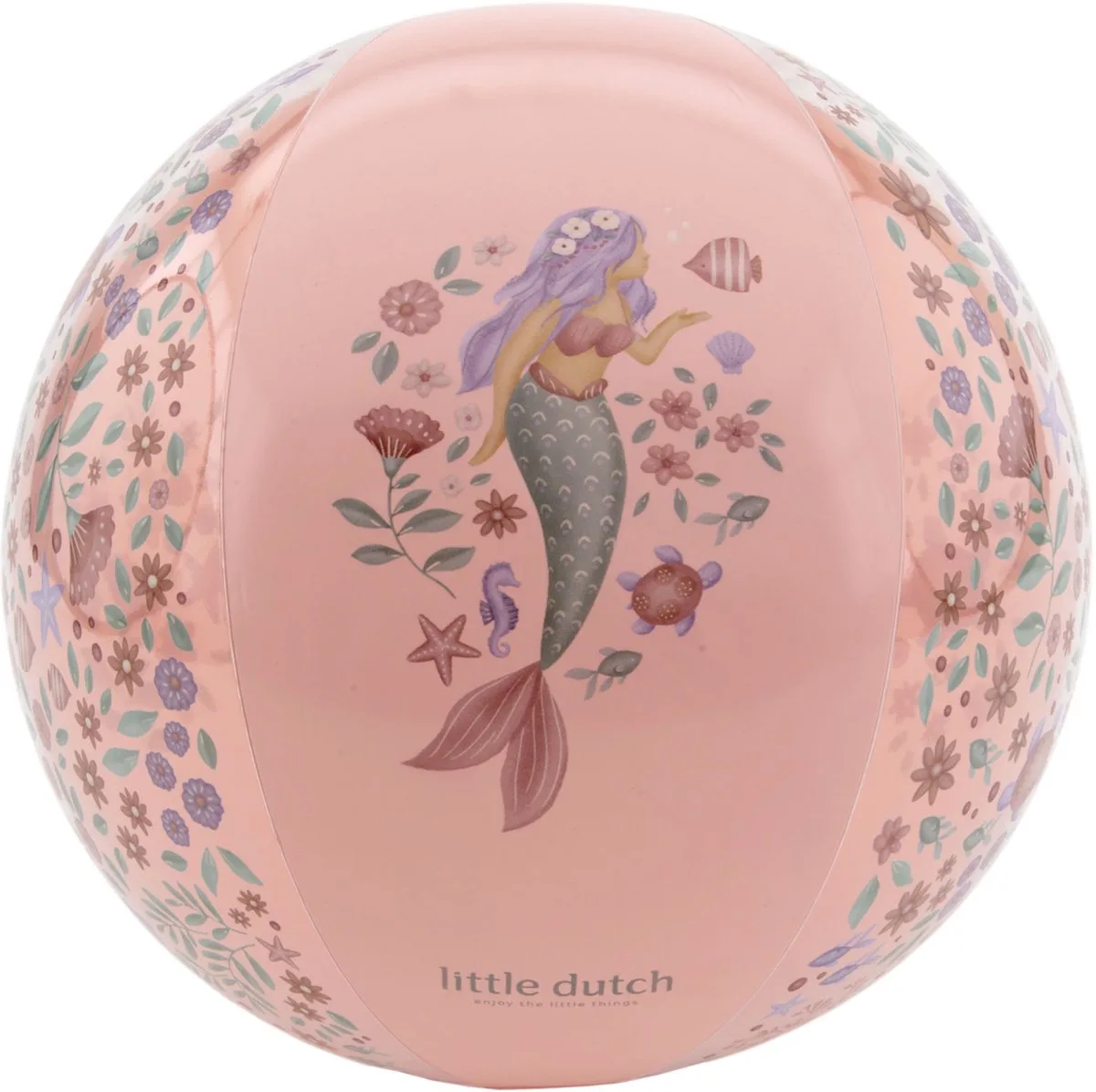 Dreamy Mermaid Strandbal 35cm van Little Dutch in Roze – productfoto