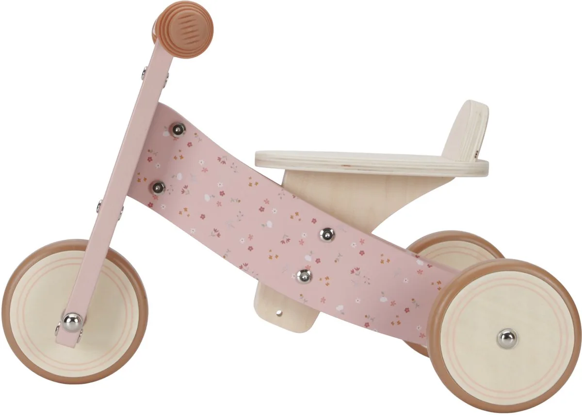 Driewieler FSC fra Little Dutch i Pink Flower – produktbillede