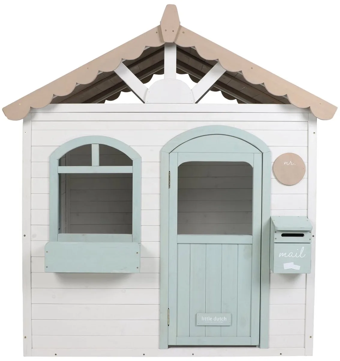 Houten Buiten Speelhuisje by Little Dutch in White – product photo