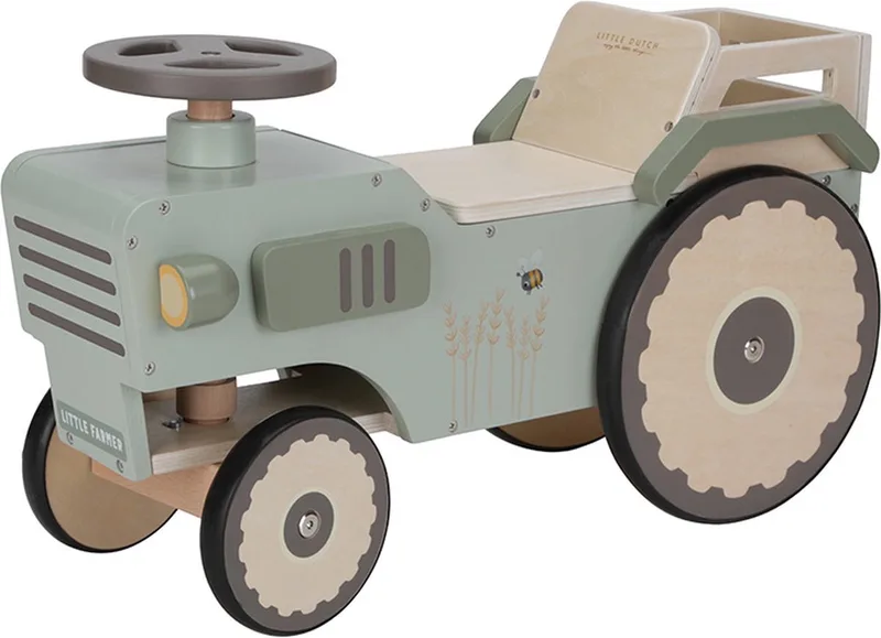 Houten looptractor - Little Farm FSC by Little Dutch in Multicolour – product photo