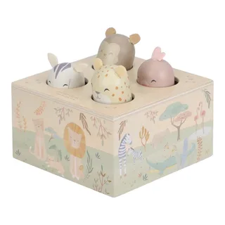 Houten Pop-up Safari Friends FSC van Little Dutch in Meerkleurig – productfoto 2 van 4