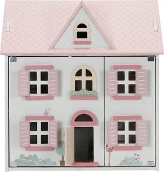 Houten Poppenhuis - 48.80 cm hoog - FSC by Little Dutch in Lichtroze – product photo 1 of 5