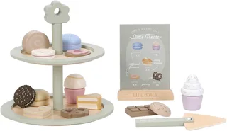 houten speelgoed etagère met gebak FSC - speelset. by Little Dutch in Multicolour – product photo 1 of 4