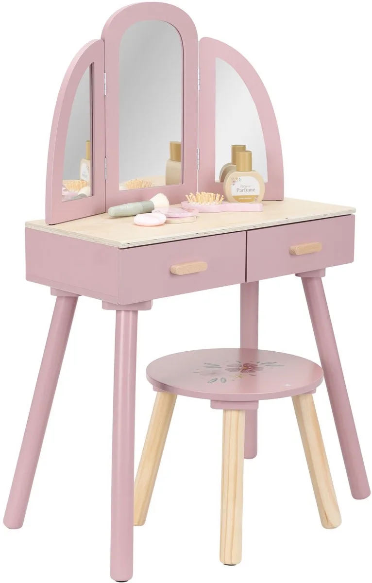 Kaptafel – Hout – Pink by Little Dutch in Pink – product photo