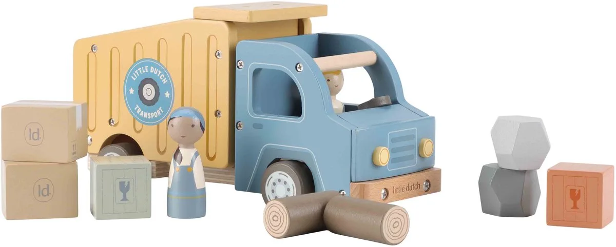 kiepwagen houten speelgoed FSC gecertificeerd. by Little Dutch in Multicolour – product photo