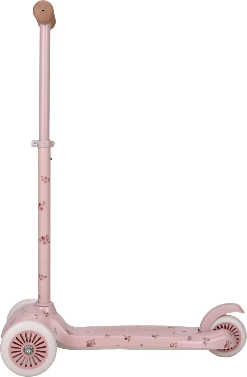 Kinderstep - Step met 3 wielen - 3 - 6 jaar - Hoogte verstelbaar stuur - Roze by Little Dutch in Pink – product photo