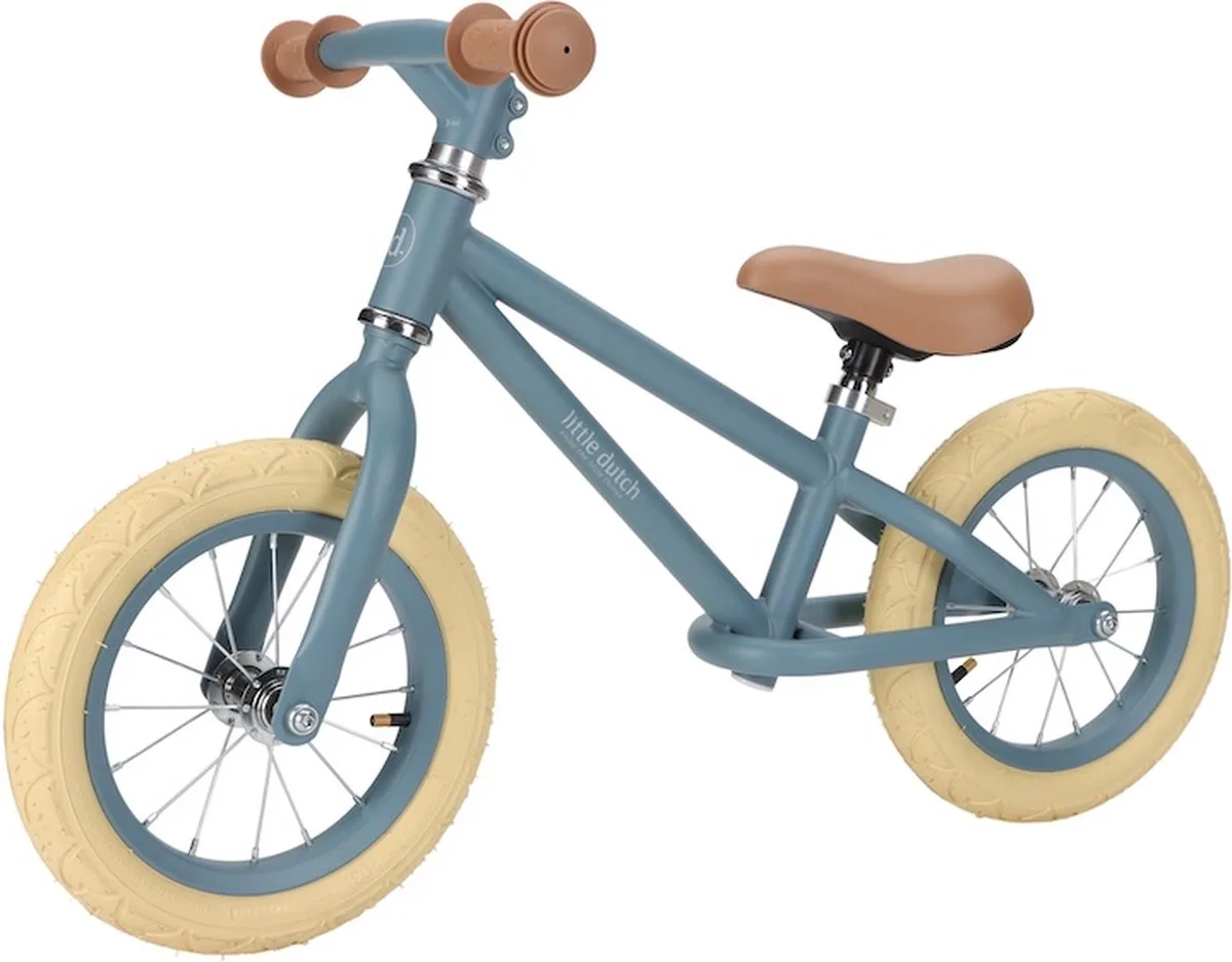 Loopfiets blue - mat van Little Dutch in Blue mat – productfoto