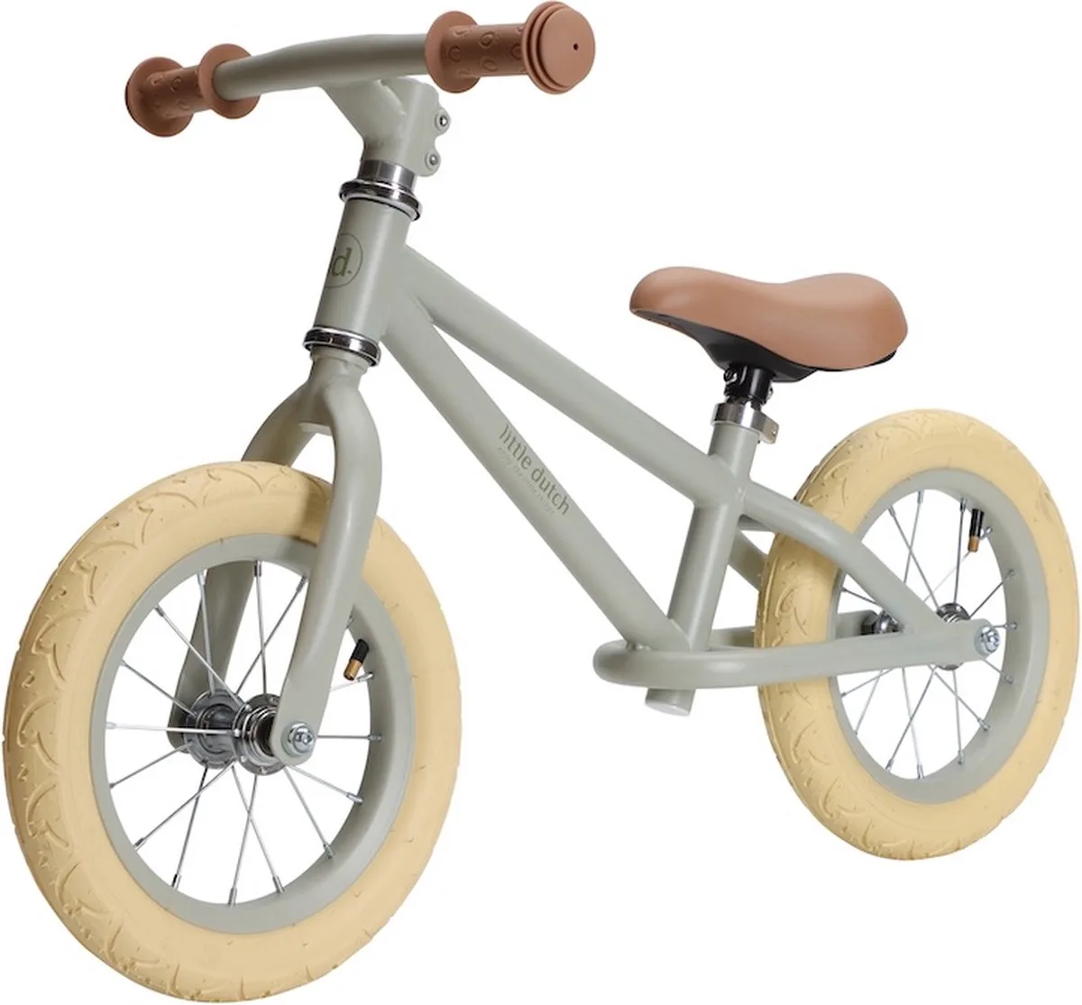 Loopfiets olive - mat de Little Dutch en Olive mat – photo du produit