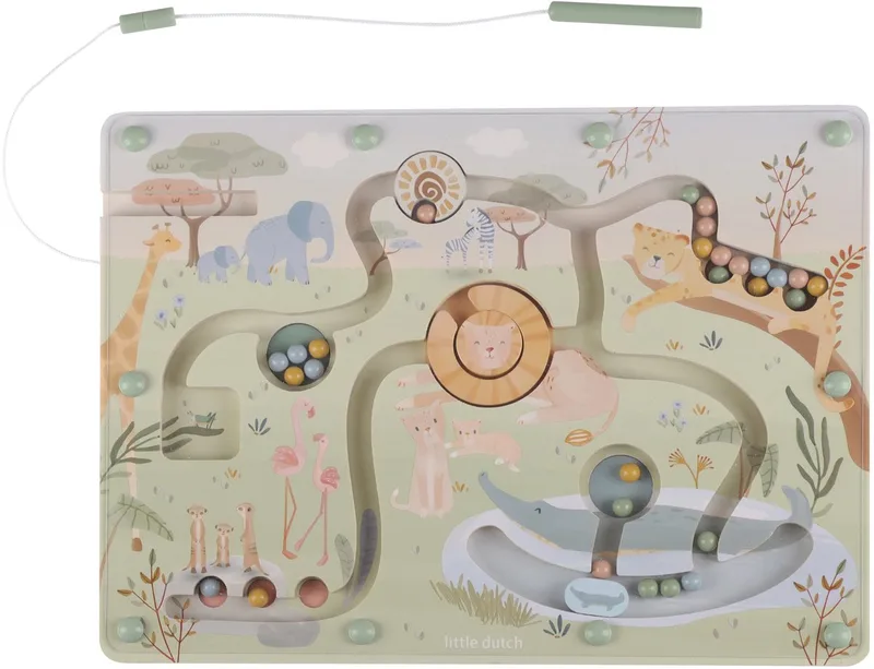 Magnetisch doolhof FSC - Safari Friends by Little Dutch in Green – product photo 1 of 4