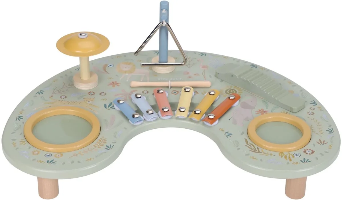 Muziektafel FSC - Safari Friends fra Little Dutch i Grøn – produktbillede