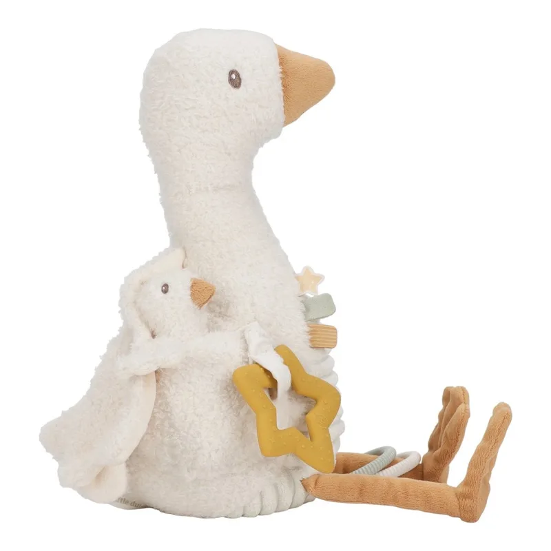 Newborn Naturals Activiteitenknuffel Little Goose van Little Dutch in Meerkleurig – productfoto 4 van 4