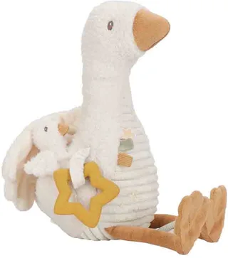 Newborn Naturals Activiteitenknuffel Little Goose van Little Dutch in Meerkleurig – productfoto 1 van 4