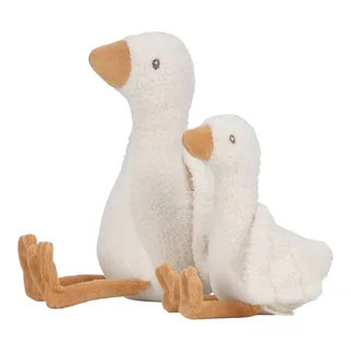 Newborn Naturals Knuffel Little Goose 17 cm van Little Dutch in Naturel – productfoto 3 van 3