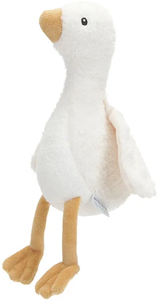 Newborn Naturals Knuffel Little Goose 17 cm van Little Dutch in Naturel – productfoto 1 van 3