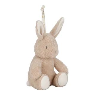 Newborn Naturals Knuffelkonijn Licht & Geluid von Little Dutch in Braun – Produktfoto 4 von 4