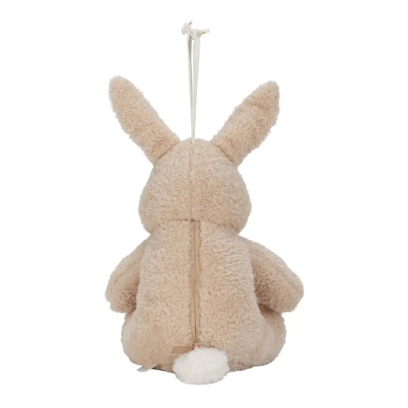 Newborn Naturals Knuffelkonijn Licht & Geluid von Little Dutch in Braun – Produktfoto 2 von 4