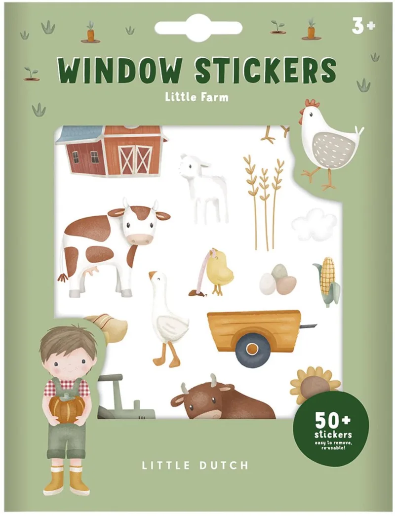 Raamstickers - Boerderij de Little Dutch en Multicolore – photo du produit