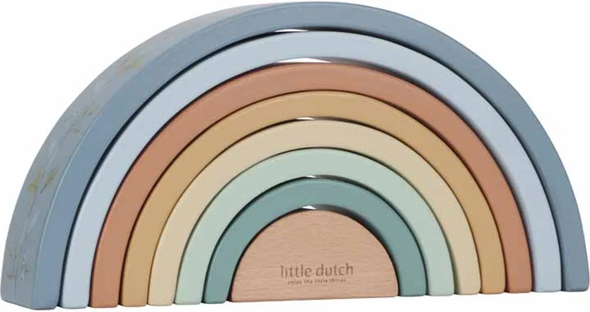 Regenboogstapelaar Forest Friends FSC by Little Dutch in Multicolour – product photo