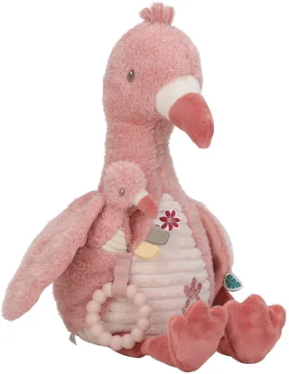 Safari Friends Activiteitenknuffel Flamingo van Little Dutch in Roze – productfoto 1 van 3