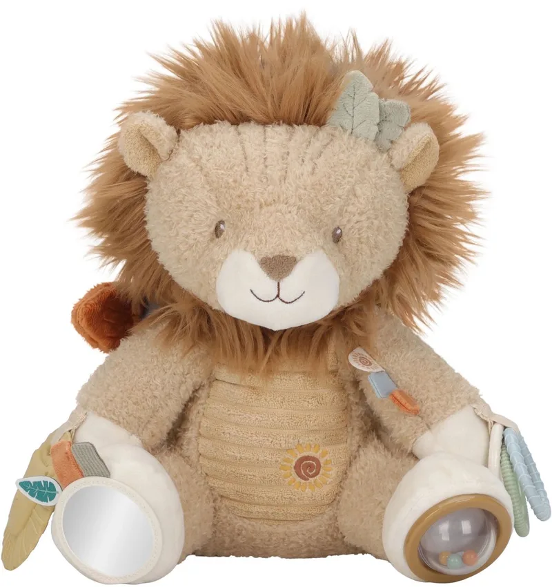 Safari Friends Activiteitenknuffel Leeuw de Little Dutch en Beige – photo du produit