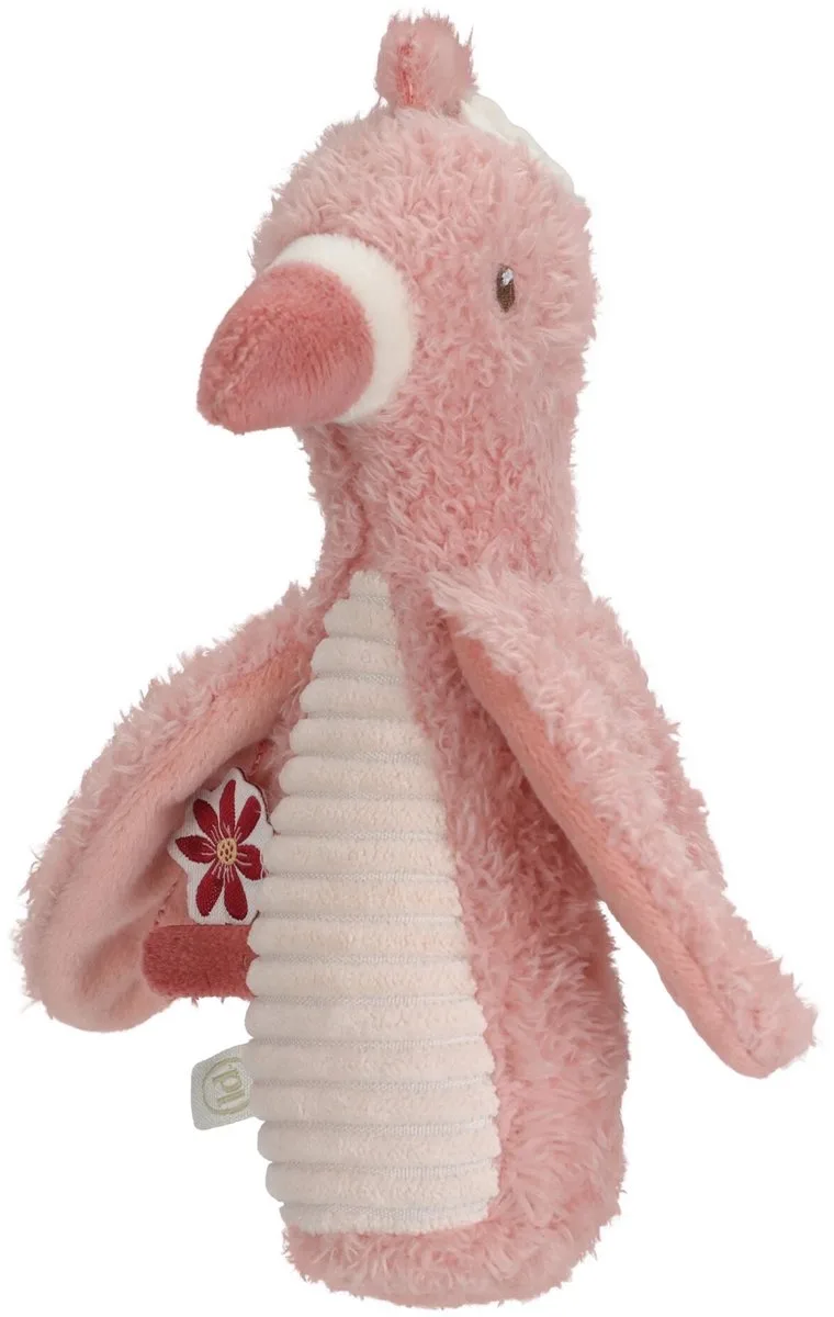 Safari Friends Knijprammelaar Flamingo - Baby speelgoed - grijp baby speelgoed de Little Dutch en Vert – photo du produit 1 sur 4