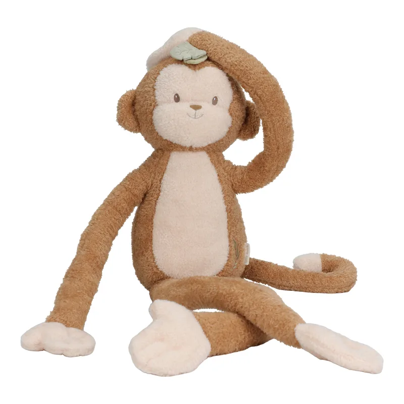 Safari Friends Knuffel Aap XL fra Little Dutch i Brun – produktbillede 2 af 4