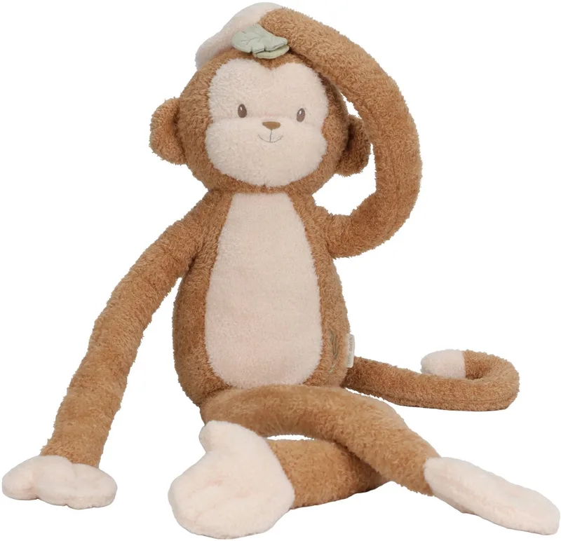 Safari Friends Knuffel Aap XL fra Little Dutch i Brun – produktbillede 1 af 4