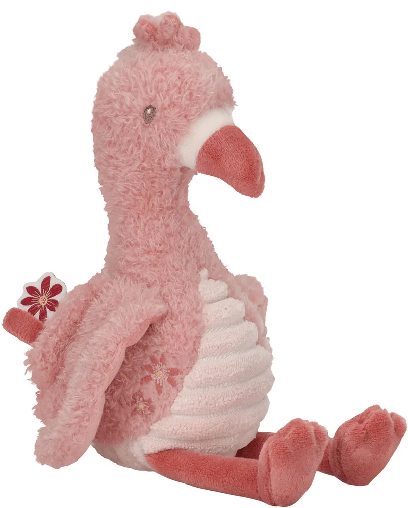 Safari Friends Knuffel Flamingo - 17 cm de Little Dutch en Rose – photo du produit 1 sur 4