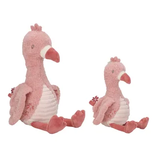 Safari Friends Knuffel Flamingo - 17 cm de Little Dutch en Rose – photo du produit 4 sur 4