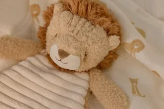 Safari Friends Knuffeldoekje Leeuw de Little Dutch en Beige – photo du produit 4 sur 4