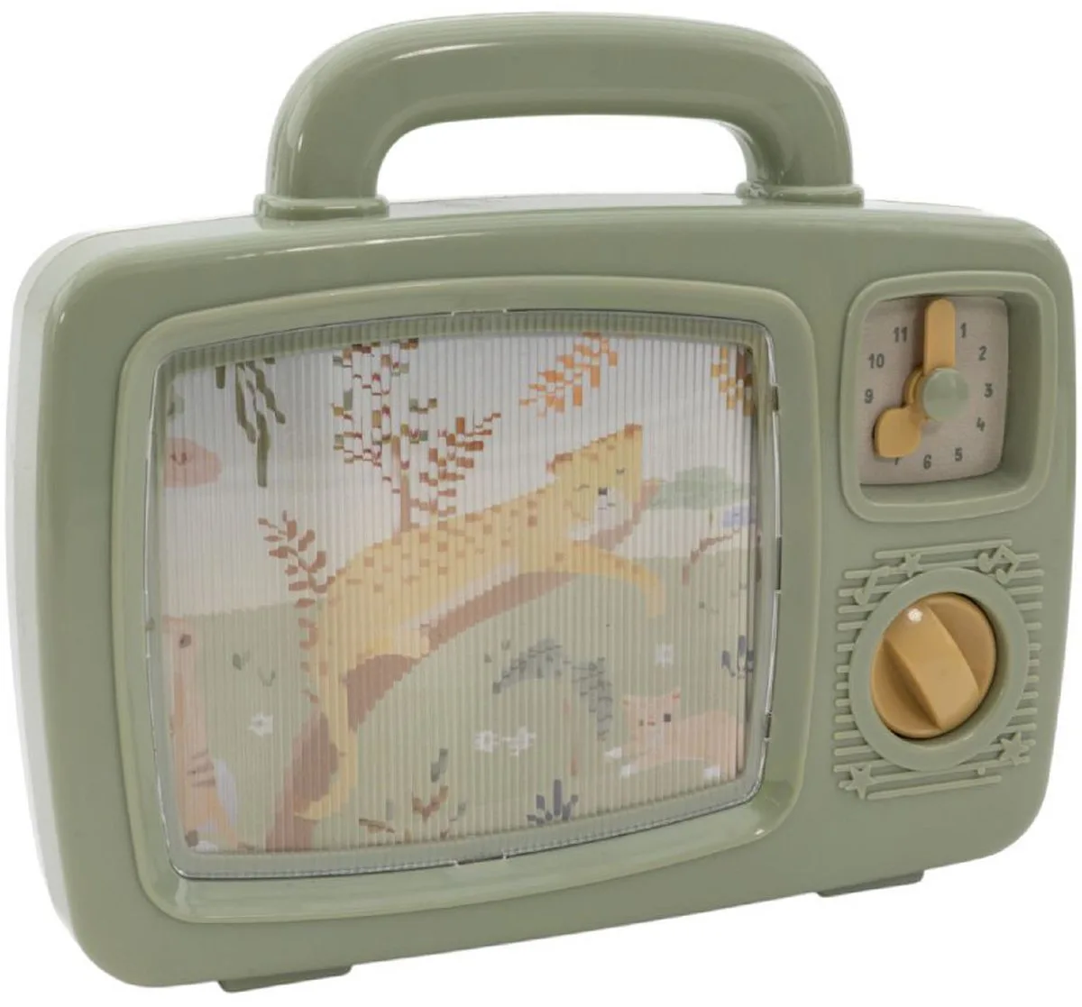 Safari Friends Muziek TV van Little Dutch in Groen – productfoto