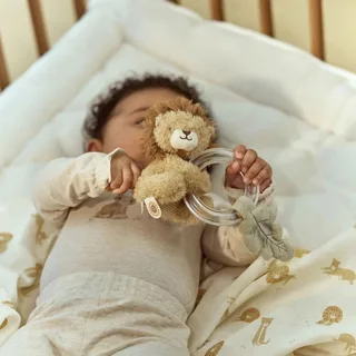 Safari Friends Ringrammelaar Leeuw de Little Dutch en Jaune – photo du produit 2 sur 2