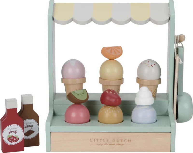 Speelgoed IJskraam IJssalon FSC - Speelgoedeten by Little Dutch in Multicolour – product photo